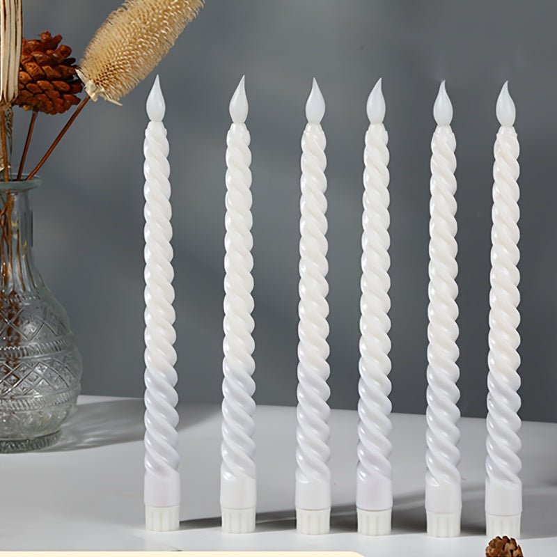 LED Candles Set of 6 – Realistic Flameless Wireless Candles for Home Decor