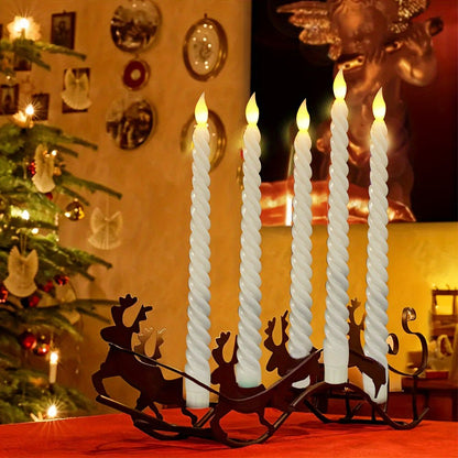 LED Candles Set of 6 – Realistic Flameless Wireless Candles for Home Decor