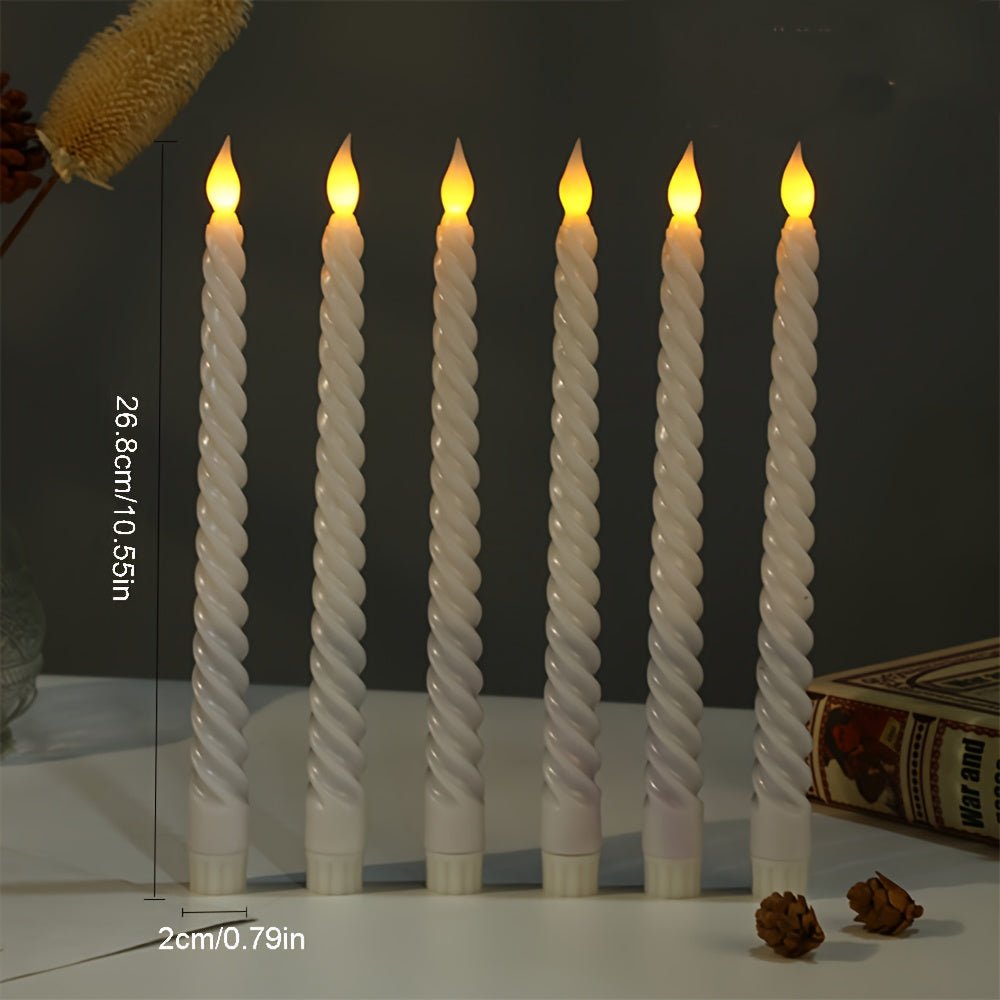 LED Candles Set of 6 – Realistic Flameless Wireless Candles for Home Decor