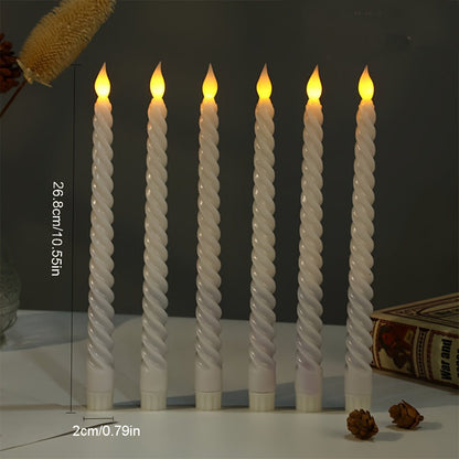 LED Candles Set of 6 – Realistic Flameless Wireless Candles for Home Decor