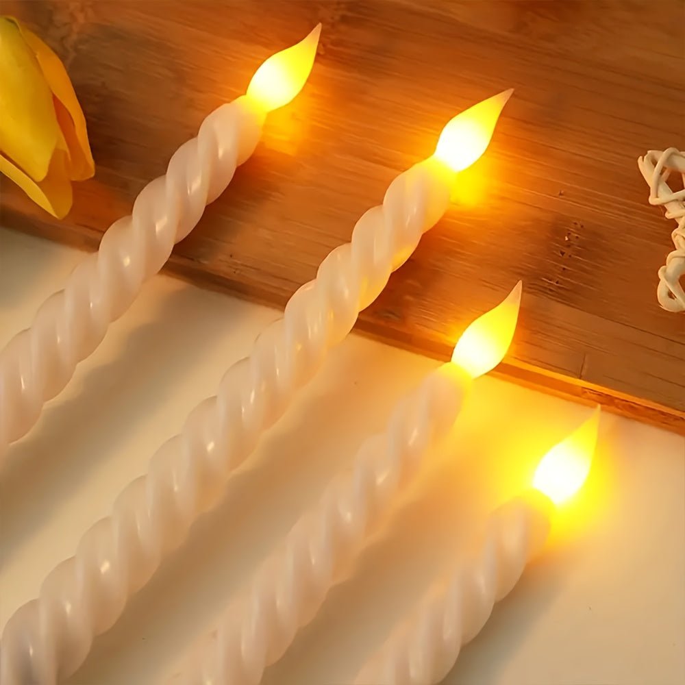 LED Candles Set of 6 – Realistic Flameless Wireless Candles for Home Decor