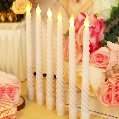 LED Candles Set of 6 – Realistic Flameless Wireless Candles for Home Decor