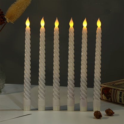 LED Candles Set of 6 – Realistic Flameless Wireless Candles for Home Decor