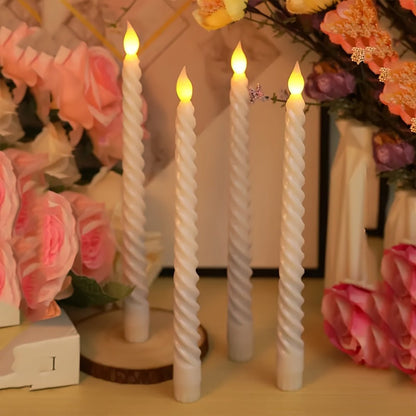 LED Candles Set of 6 – Realistic Flameless Wireless Candles for Home Decor