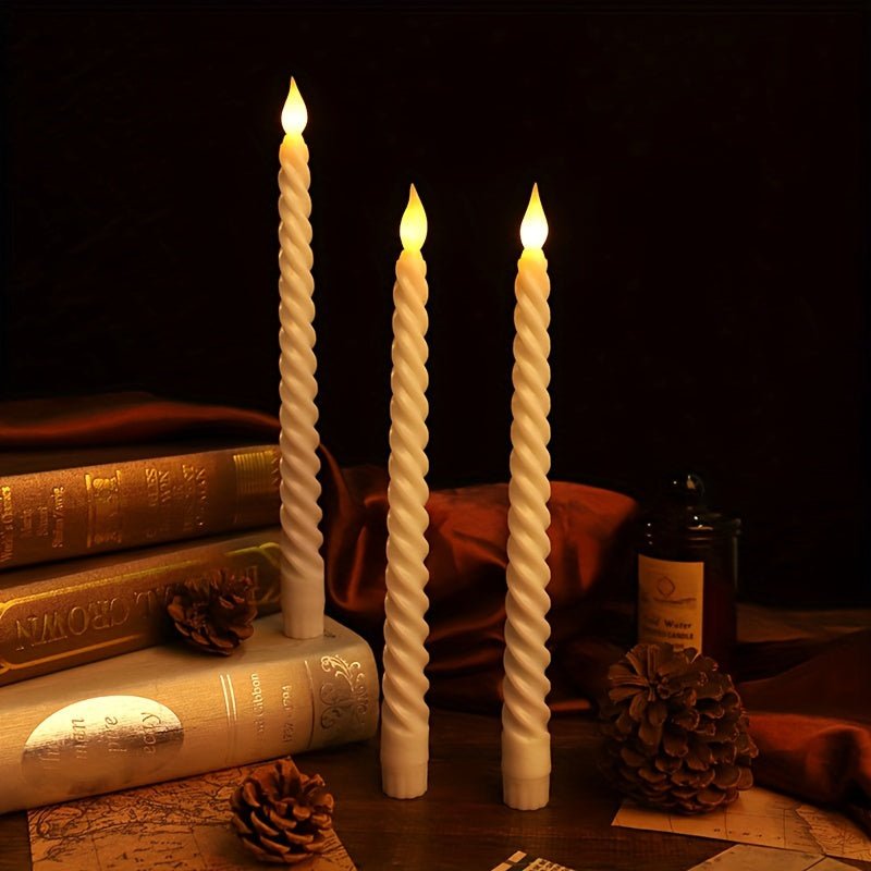 LED Candles Set of 6 – Realistic Flameless Wireless Candles for Home Decor