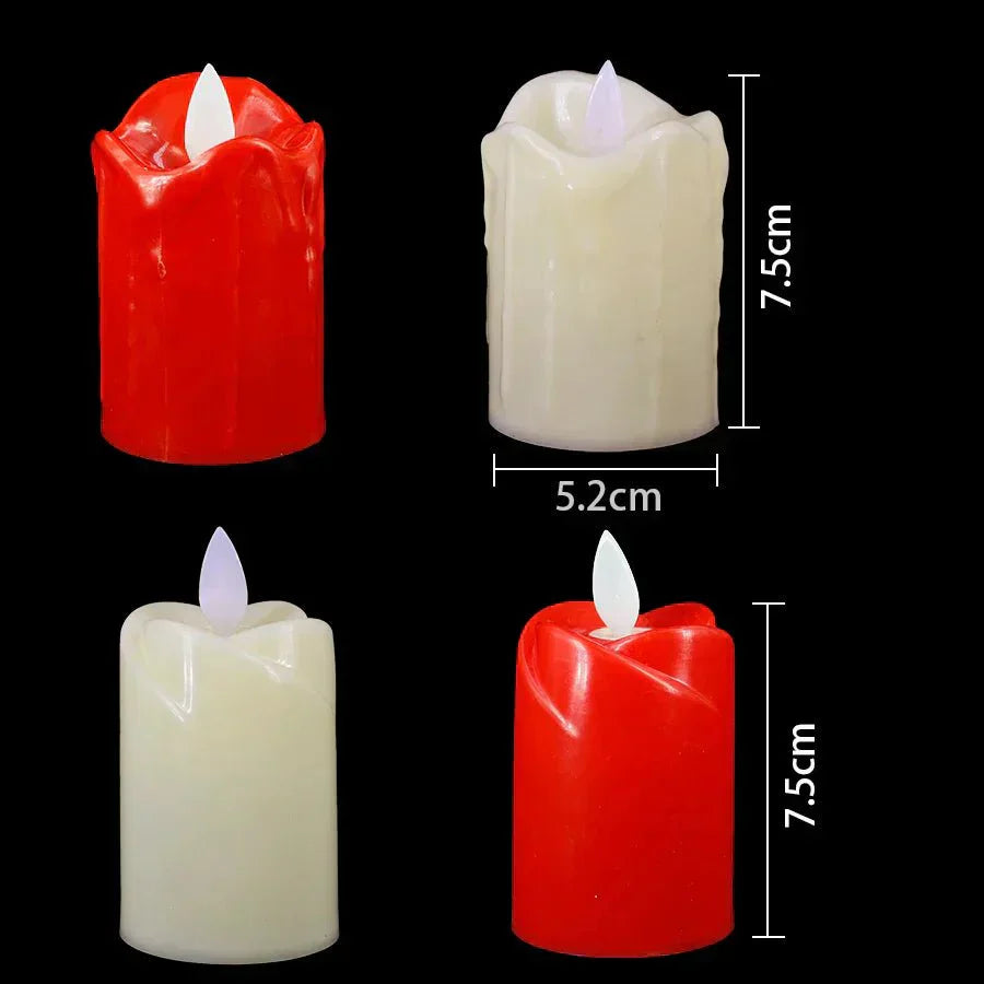Flameless LED Candles – Elegant Battery-Powered Decor for Parties & Events