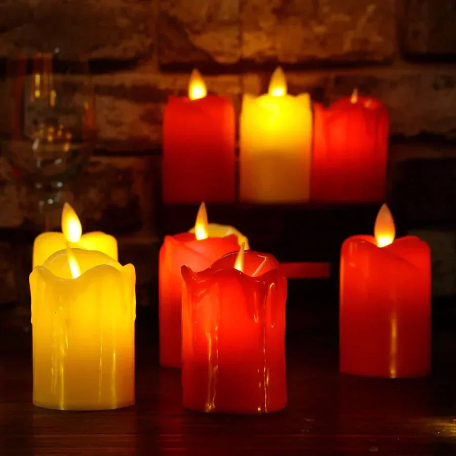 Flameless LED Candles – Elegant Battery-Powered Decor for Parties & Events
