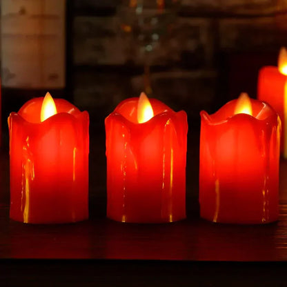 Flameless LED Candles – Elegant Battery-Powered Decor for Parties & Events