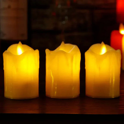 Flameless LED Candles – Elegant Battery-Powered Decor for Parties & Events